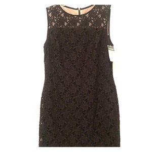 Ralph Lauren Black Flower Lace Dress